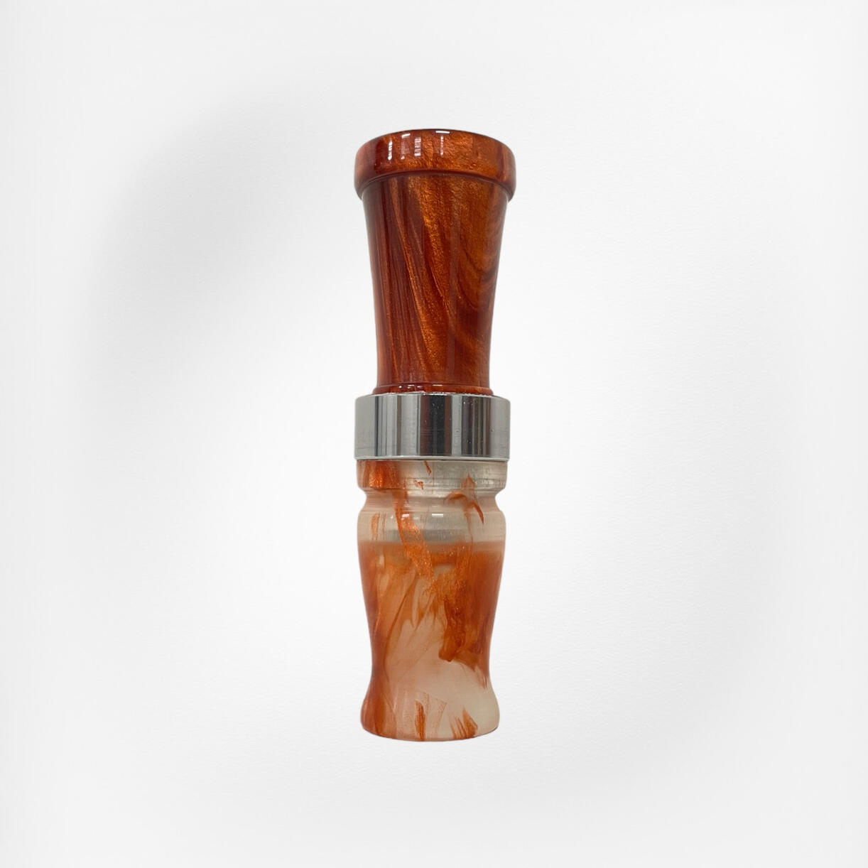 specklebelly goose call rust and frosted glass